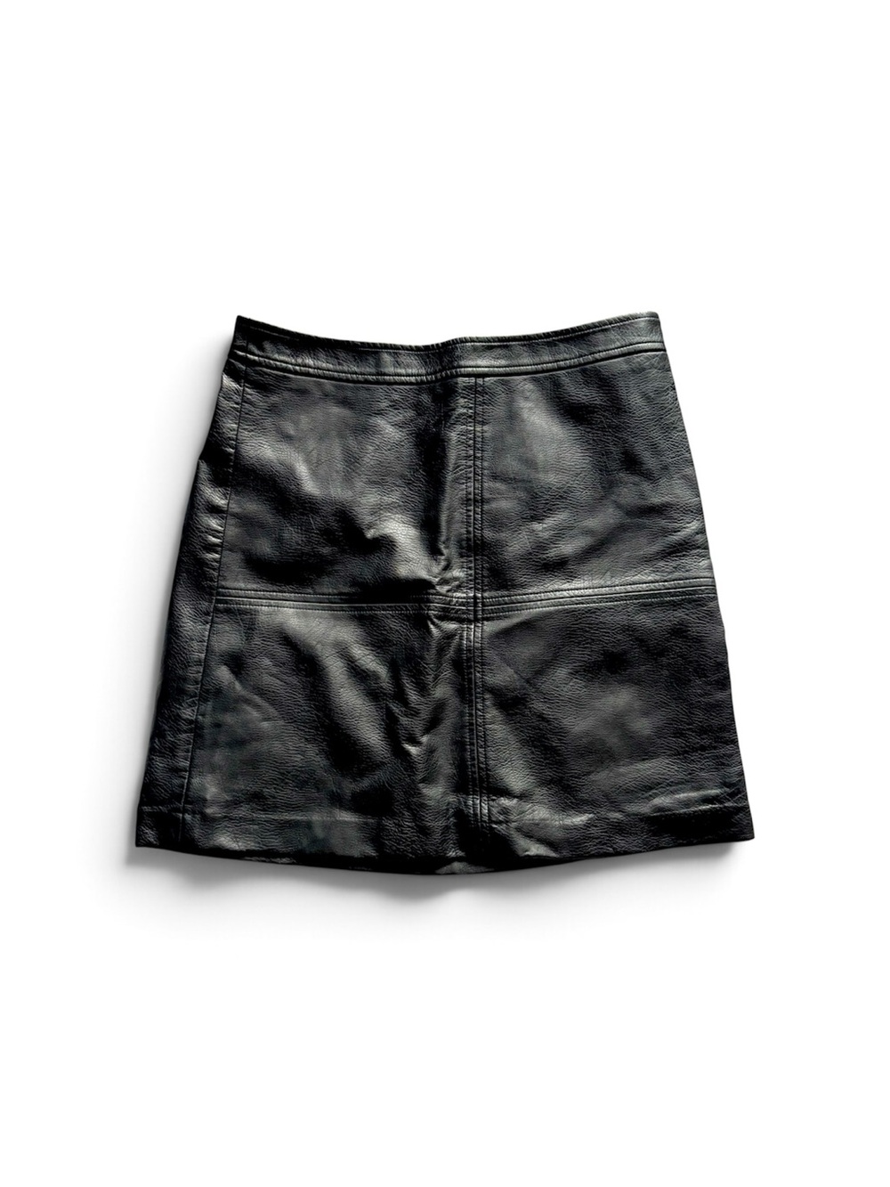 The Limited Black Faux Leather Mini Skirt